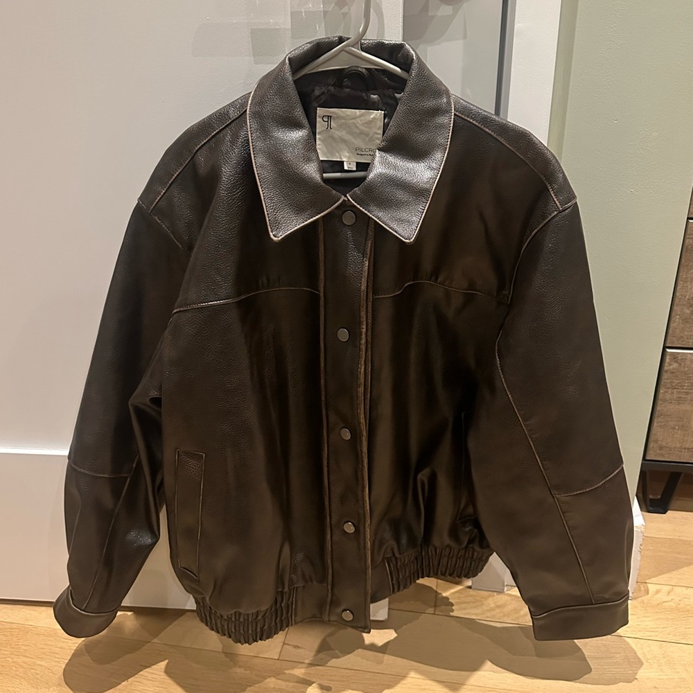 Pilcro Faux Leather Jacket size SMALL - Picture 8 of 9